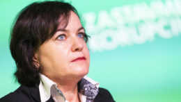 Na snímke riaditeľka Nadácie Zastavme korupciu Zuzana Petková.