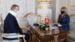 Prezidentka diskutovala s Kollárom o situácii vo vládnej koalícii