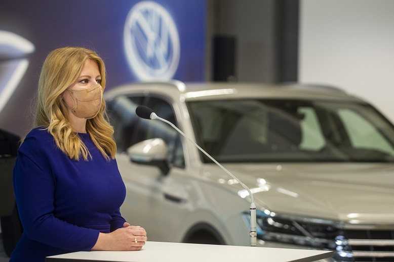 Čaputová vyzdvihla stabilitu Volkswagenu. Dotkla sa aj ochrany životného prostredia