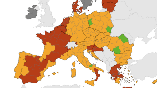 Slovensko je po úprave údajov na európskom semafore už oranžové