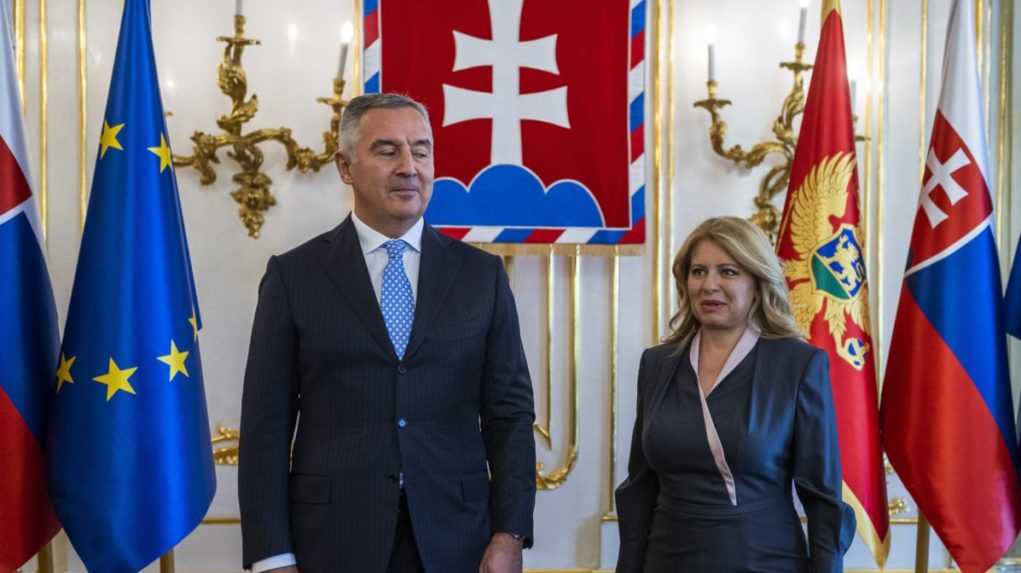 Slovensko podporuje integráciu Čiernej Hory do EÚ, vyhlásila prezidentka