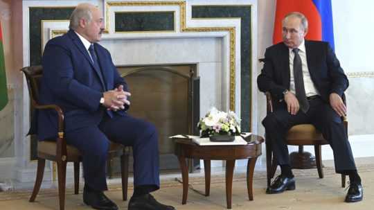 Stretnutie Lukašenka s Putinom.