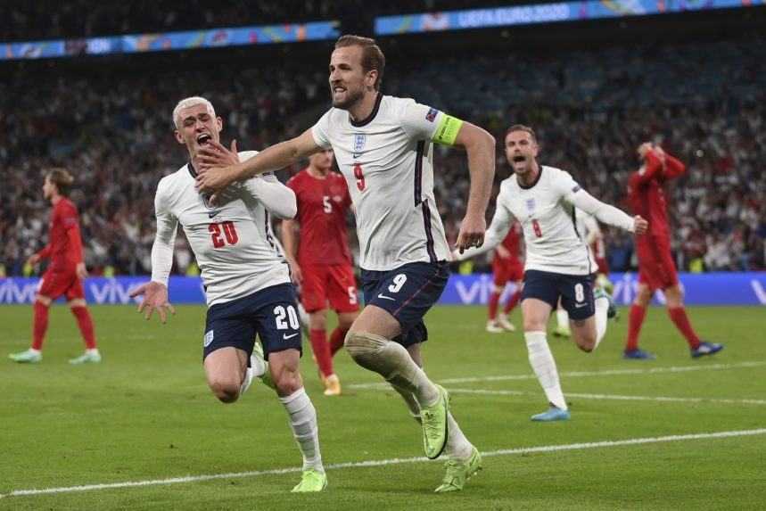 ME vo futbale: Angličania si prvý raz v histórii zahrajú finále. V predĺžení rozhodol Kane