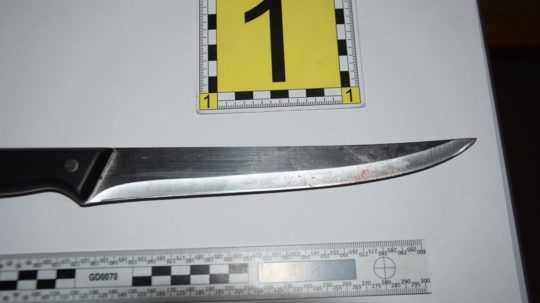Nôž, ktorý polícia po incidente zaistila.