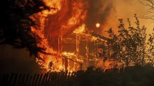 lesný požiar v Kalifornii