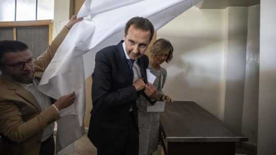 sýrsky prezident Bašár Asad s manželkou