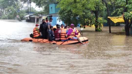 Záplavy v Indii.