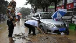Záplavy v Číne