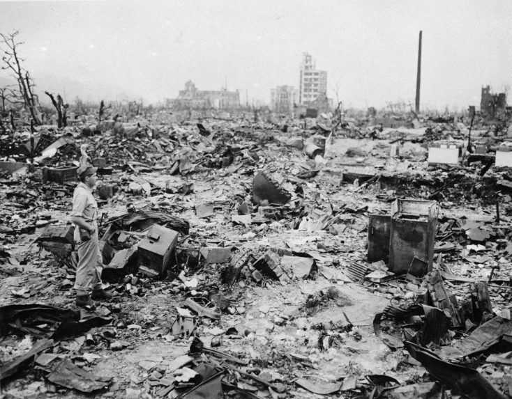 Zhodenie bomby na Hirošimu.