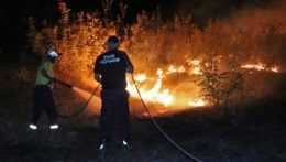 Lesný požiar v Severnom Macedónsku