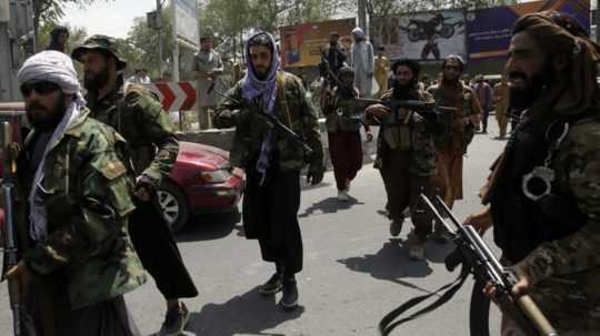 bojovníci Talibanu v Kábule