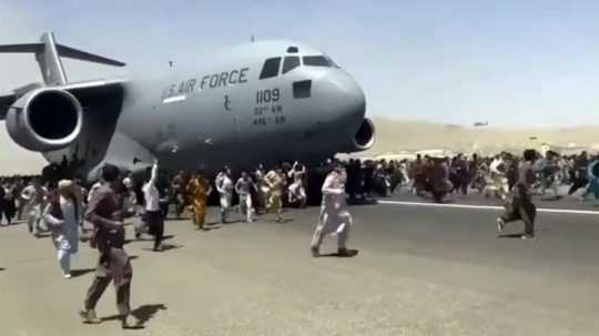 americký evakuačný let z Kábulu