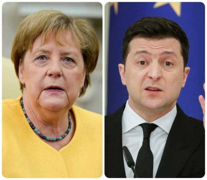 Merkelová bude pri poslednej návšteve Ukrajiny hovoriť so Zelenským o Donbase i plynovode