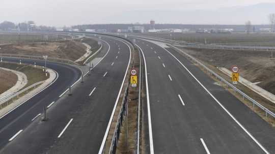 Diaľničný úsek v Maďarsku