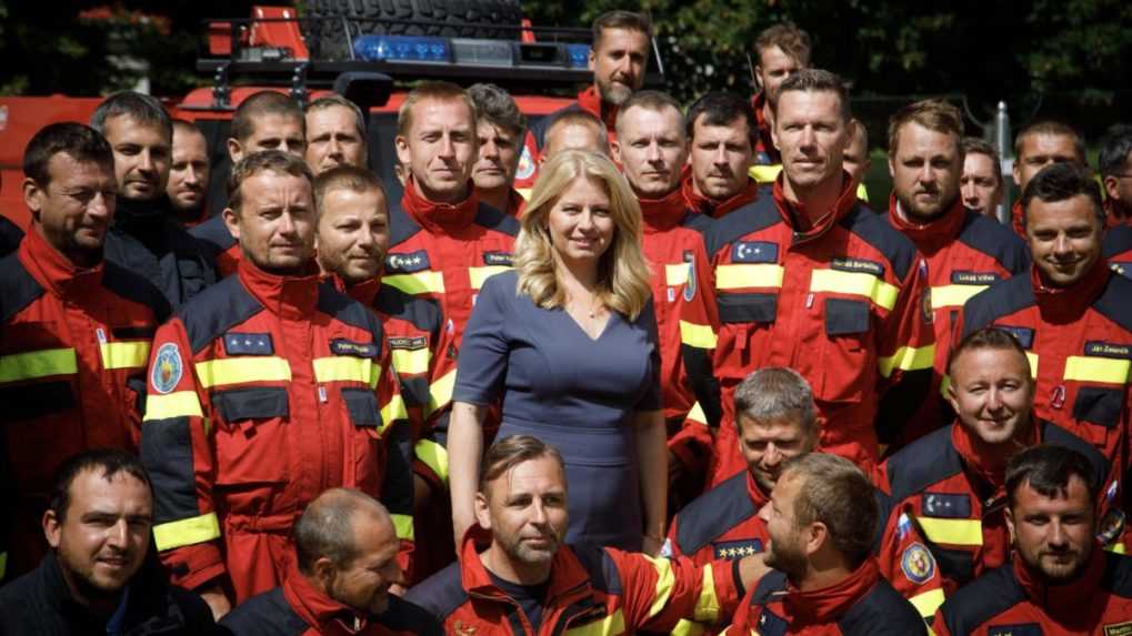 Prezidentka o zásahu hasičov v Grécku: Bol to pocit hrdosti, podarilo sa vám zjednotiť Slovensko