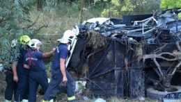 Pri havárii autobusu v Maďarsku zahynulo osem ľudí