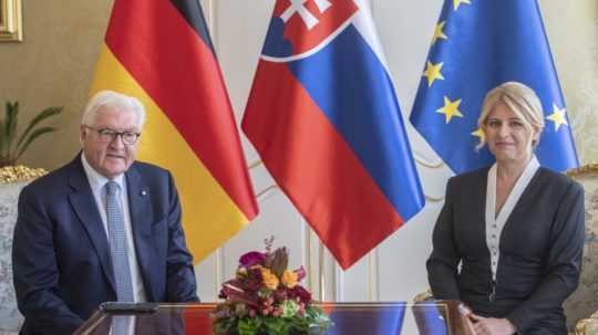 Prezidentka SR Zuzana Čaputová a nemecký prezident Frank-Walter Steinmeier.