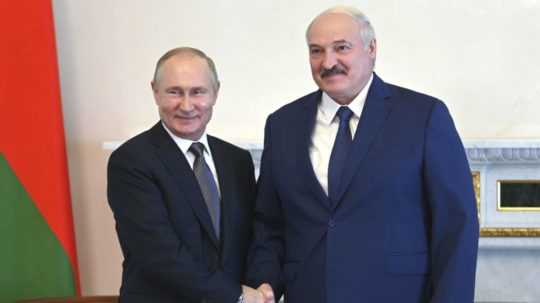 Putin a Lukašenko na stretnutí.
