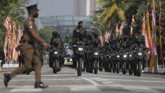 Polícia na Srí Lanke.