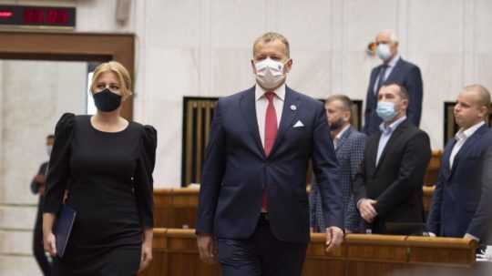 prezidentka Zuzana Čaputová a predseda parlamentu Boris Kollár