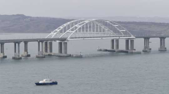 Krymský most spájajúci Rusko a Krymský polostrov