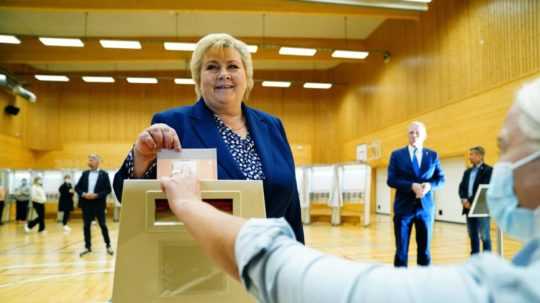 nórska premiérka a líderka Konzervatívnej strany Erna Solbergová
