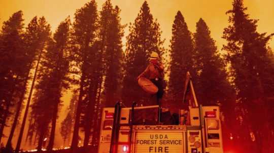 Lesné požiare v Kalifornii.