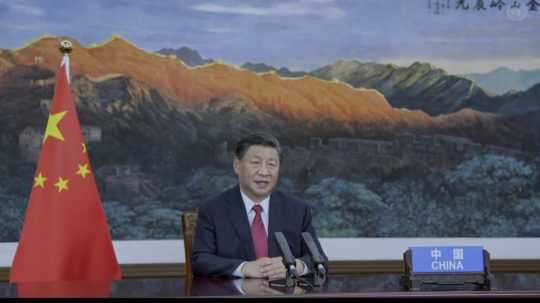 Čínsky prezident Si Ťin-pching prehovoril na 76. zasadnutí Valného zhromaždenia OSN prostredníctvom videa.