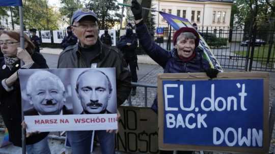 Protest proti rozhodnutiu poľského ústavného súdu