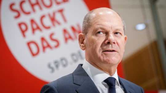 Kandidát na post nemeckého kancelára zo Sociálnodemokratickej strany Nemecka (SPD) Olaf Scholz