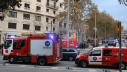 Zasahujúci hasiči v Barcelone