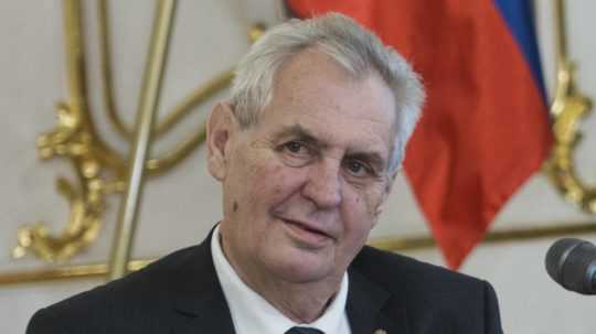 Na snímke český prezident Miloš Zeman.