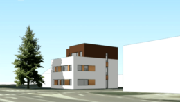 Vizualizácia nového zdravotného strediska v Chrenovci-Brusne.