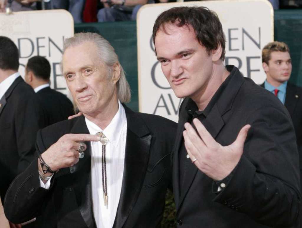 režisér Quentin Tarantino (vpravo) a herec David Carradine