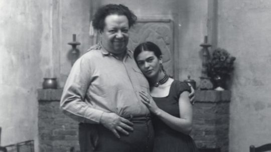 Diego Rivera a jeho manželka, maliarka Frida Kahlo.