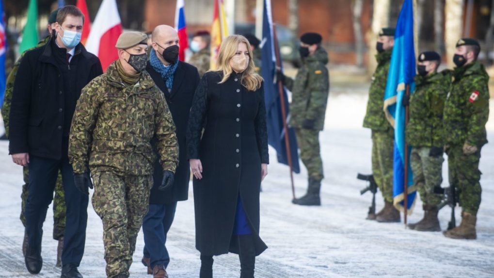 Prezidentka a Naď ocenili službu slovenských vojakov v Lotyšsku
