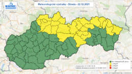 Slovensko potrápia nízke teploty, SHMÚ vydal výstrahu