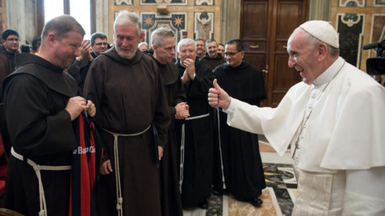 Františkáni u pápeža