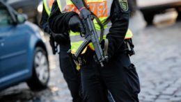 nemecký policajt so samopalom