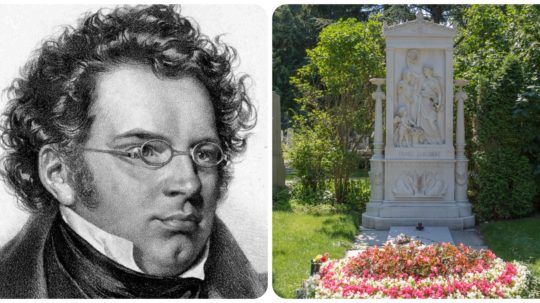 rakúsky skladateľ Franz Schuberta a jeho hrob vo Viedni