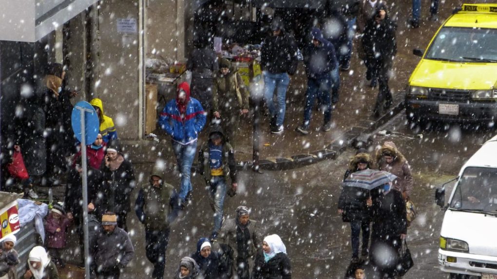 V Sýrii a Libanone silno snežilo, očakávajú sa rekordne nízke teploty