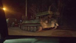 ruský tank na Donbase