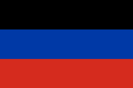Vlajka Doneckej ľudovej republiky.