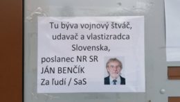 Plagát s podobizňou Jána Benčíka