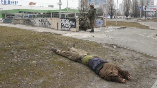 Ukrajinskí vojaci v Kyjeve