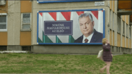 Orbánov bilbord v Maďarsku