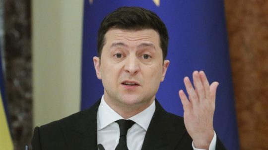 Ukrajinský prezident Volodymyr Zelenskyj.