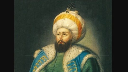 Na snímke osmanský sultán Mehmed II. (nazývaný tiež Dobyvateľ).