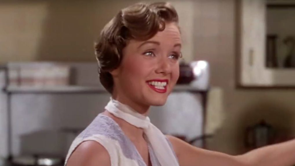 Debbie Reynoldsová vo filme Spievanie v daždi.