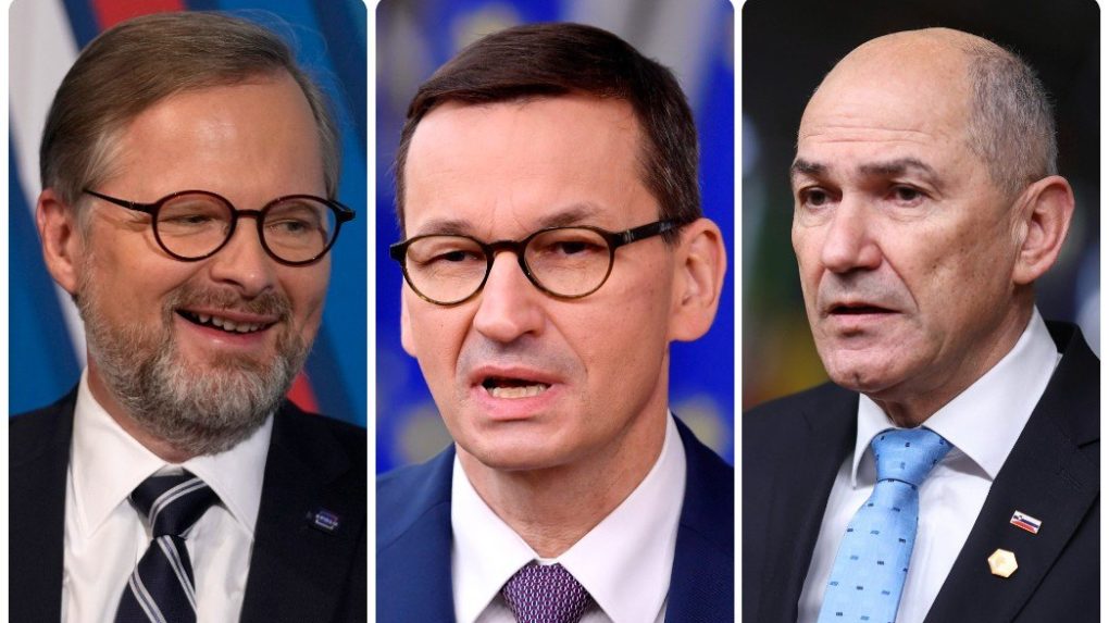 Premiéri Česka, Poľska a Slovinska sa vydali na riskantnú návštevu Kyjeva